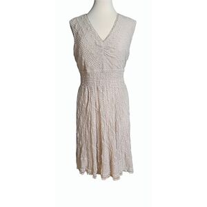 Rabbit Rabbit Rabbit Light Tan Sleeveless Dress Size Large